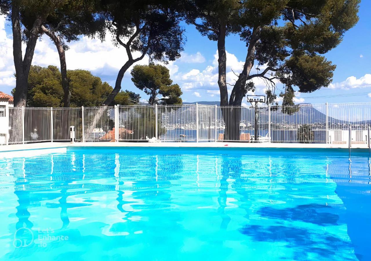 T1 Avec Piscine A 300M Des Plages Pour 4 Personnes - Residence Saint Elme La Seyne-sur-Mer Buitenkant foto